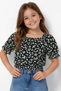 Toddler Fashion Top W/ Puff Sleeve