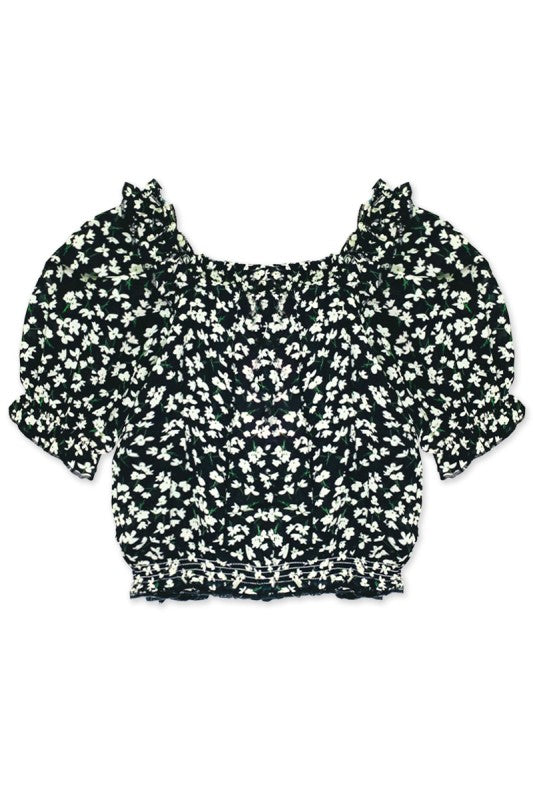 Toddler Fashion Top W/ Puff Sleeve