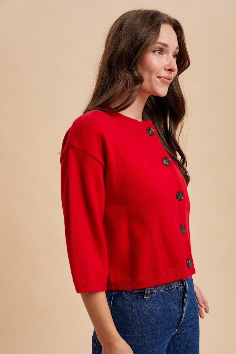 Ruby Button Front Cardigan