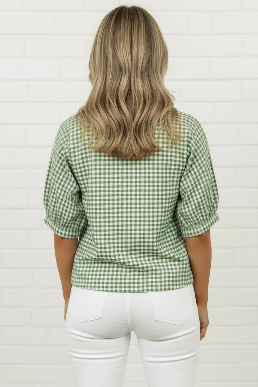 Changing Seasons Split Neck Blouse