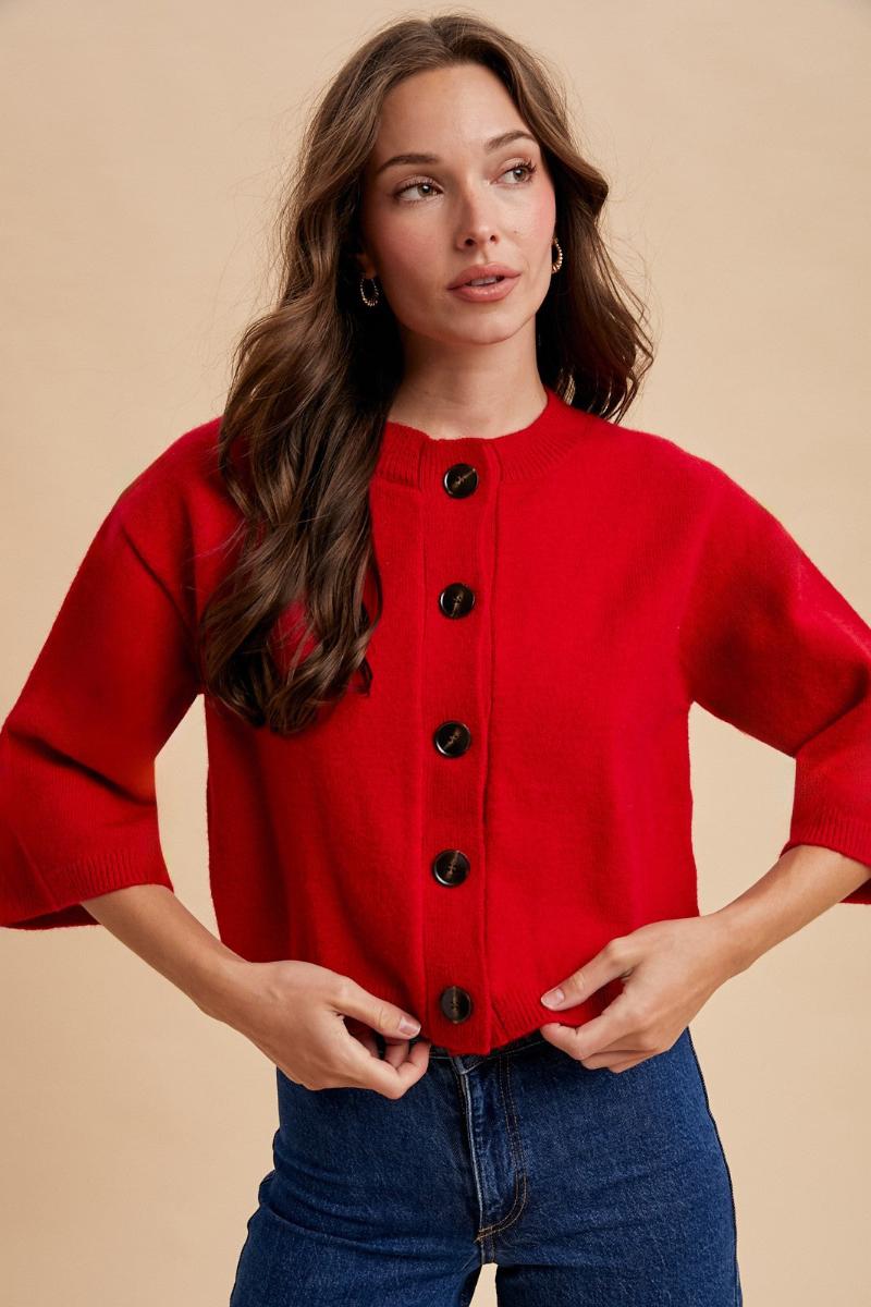Ruby Button Front Cardigan