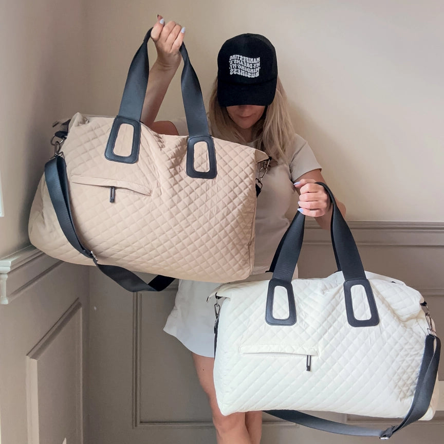 Quilted Weekender Bag