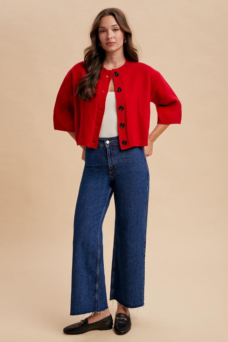 Ruby Button Front Cardigan