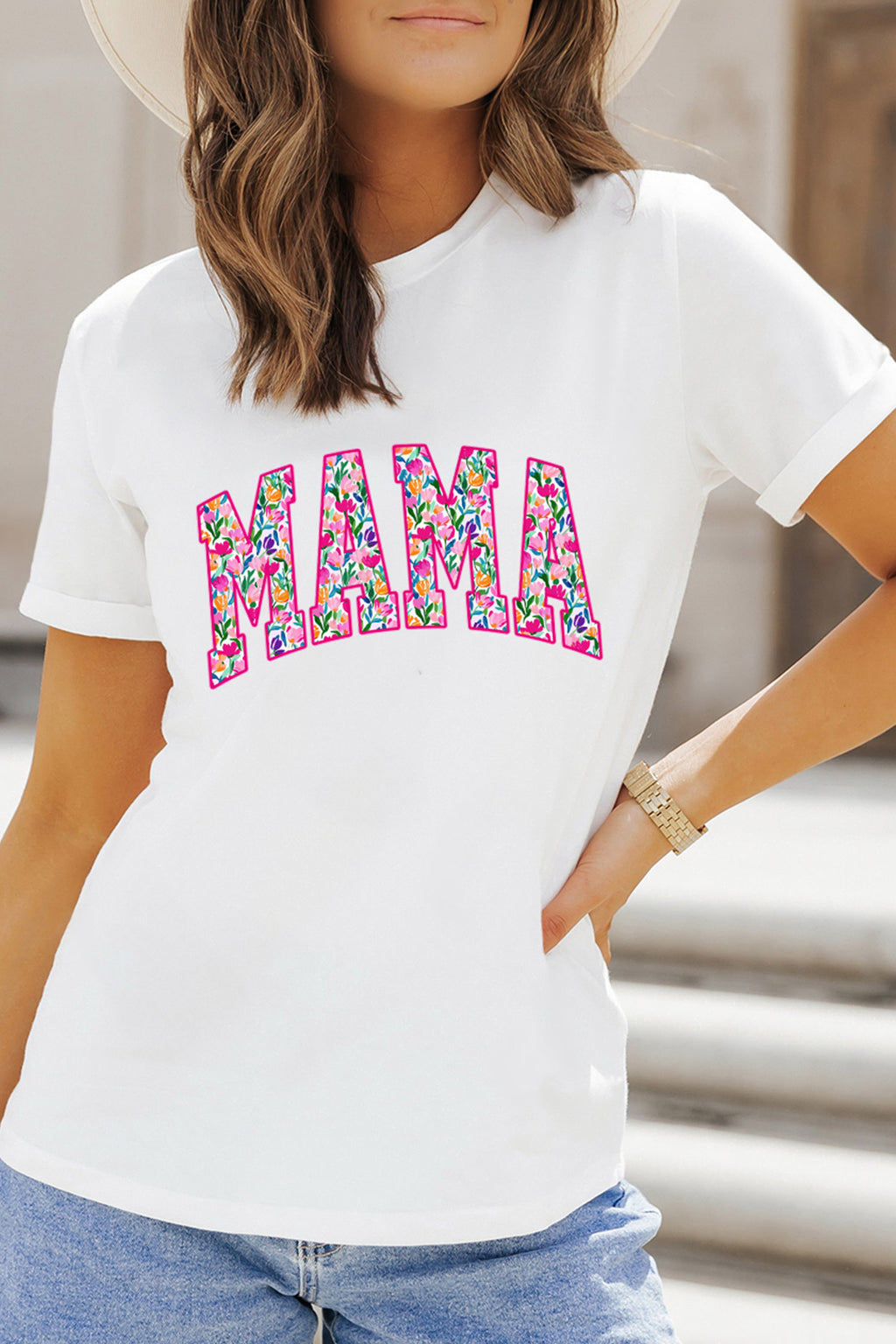 Floral MAMA Tee