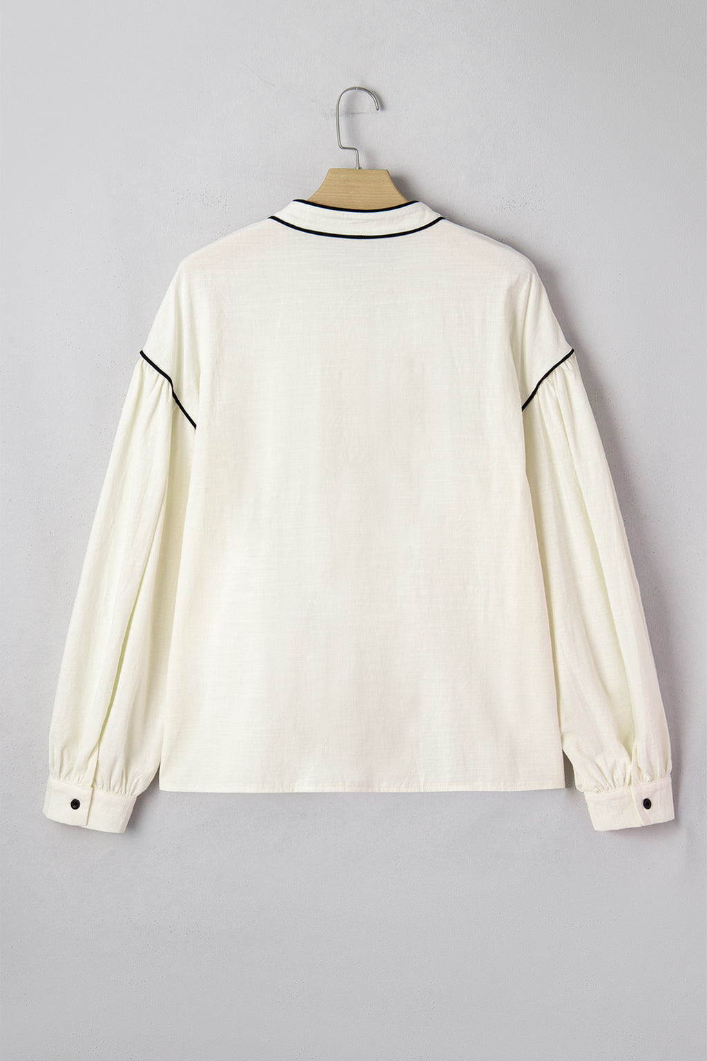 Contrast Color Trim Button Down