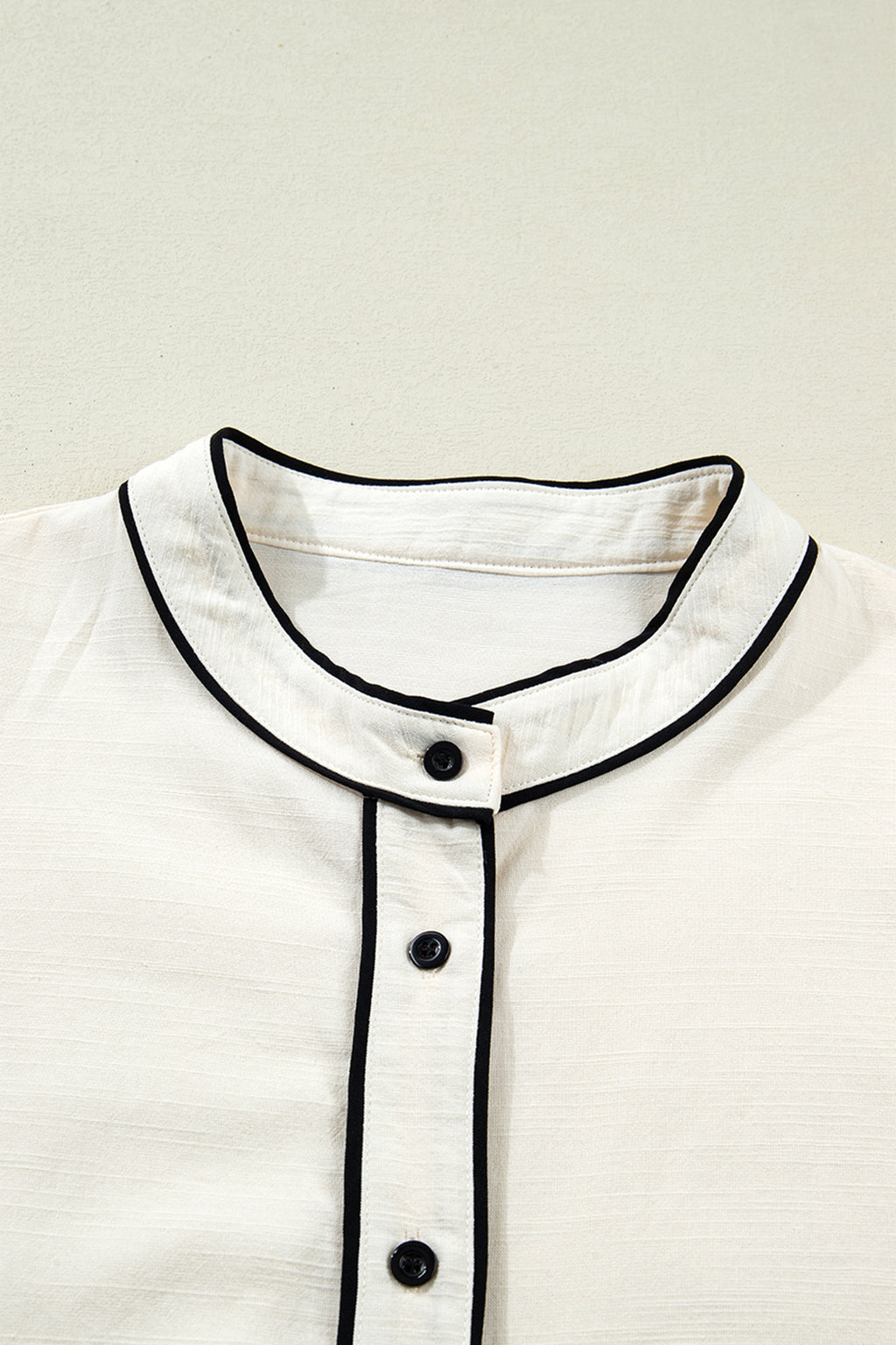 Contrast Color Trim Button Down
