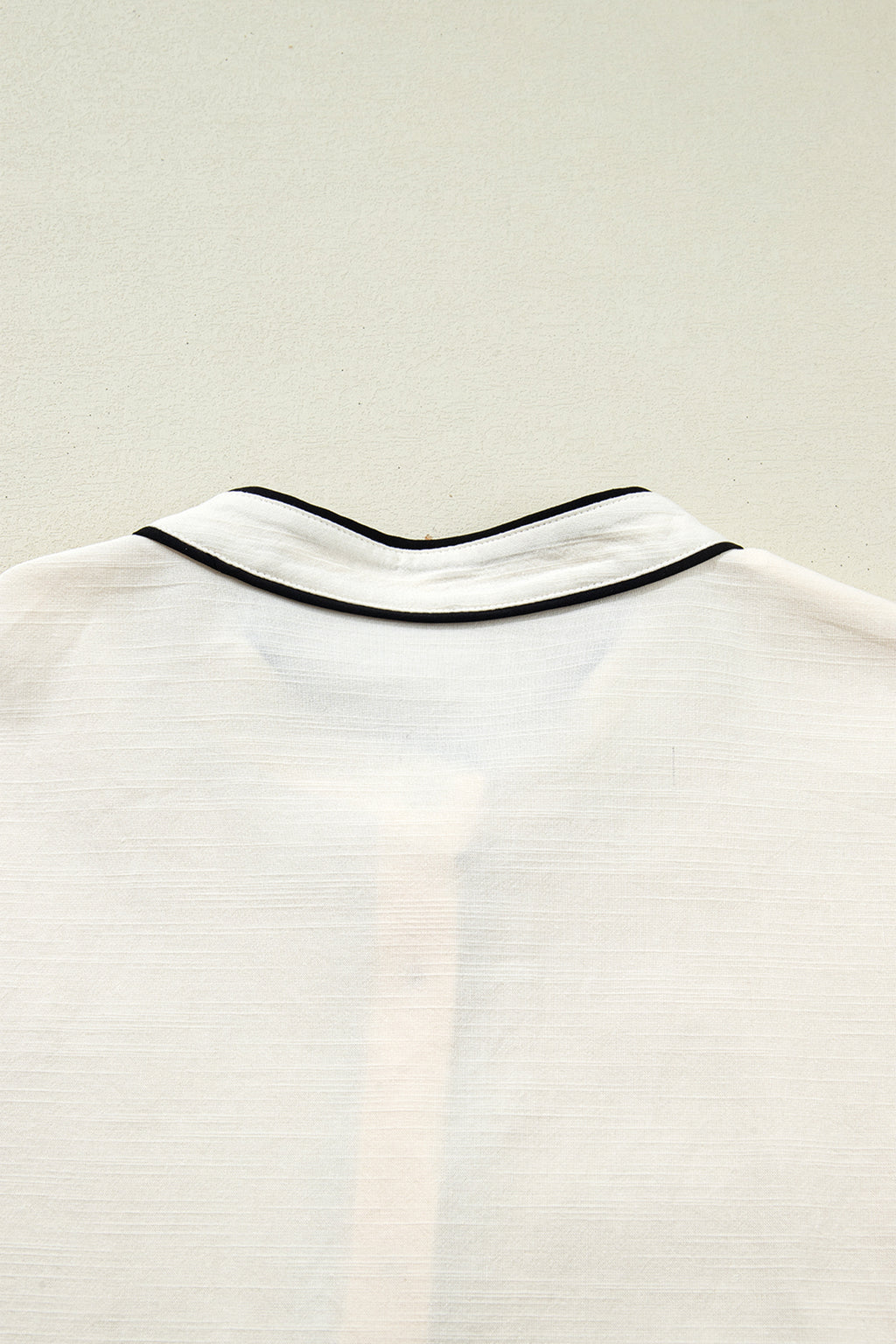 Contrast Color Trim Button Down
