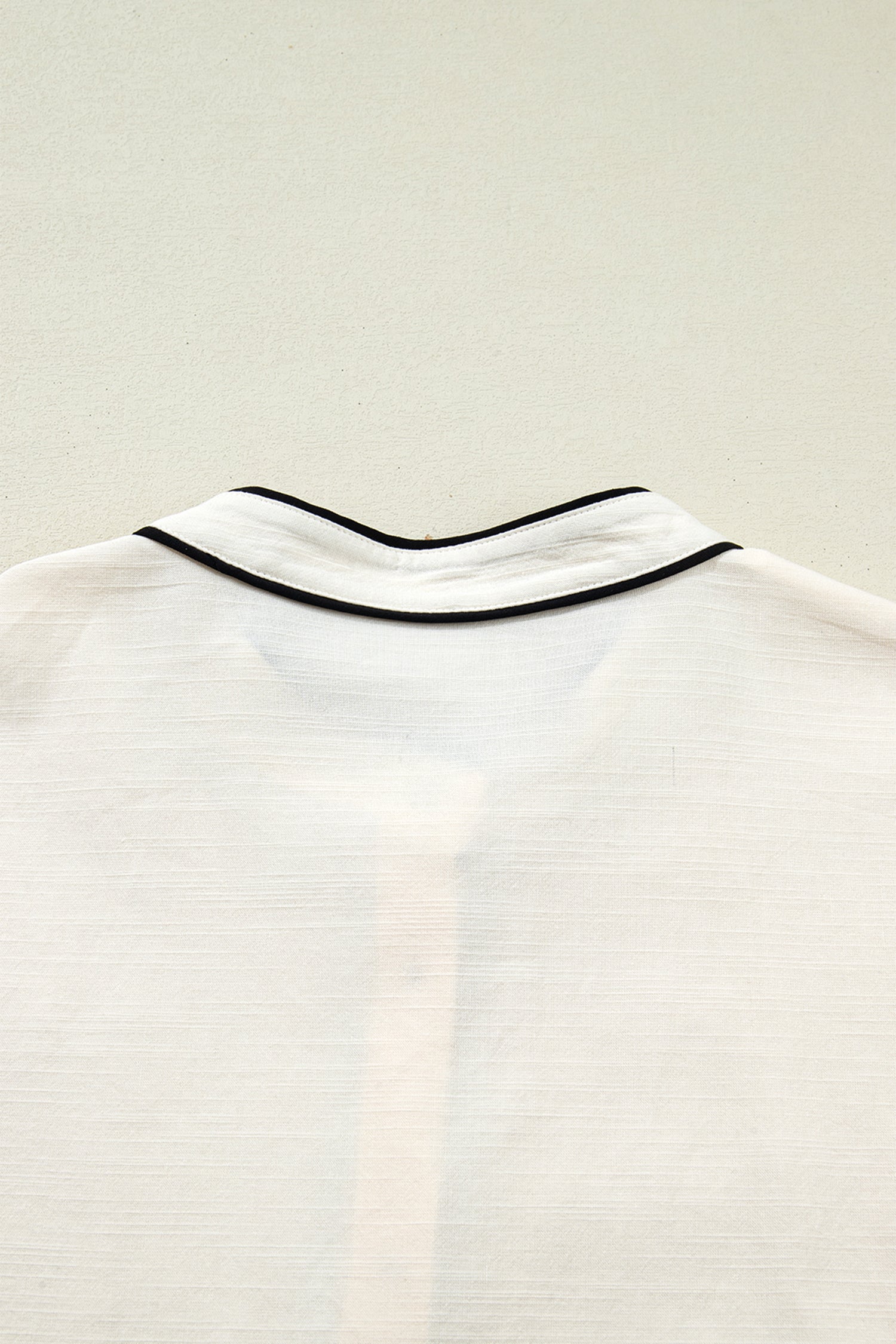 Contrast Color Trim Button Down