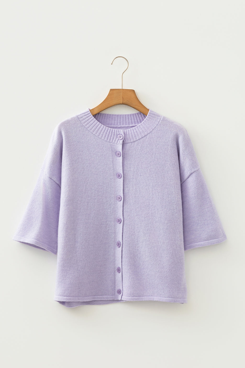 Lavender Button Down Cardigan
