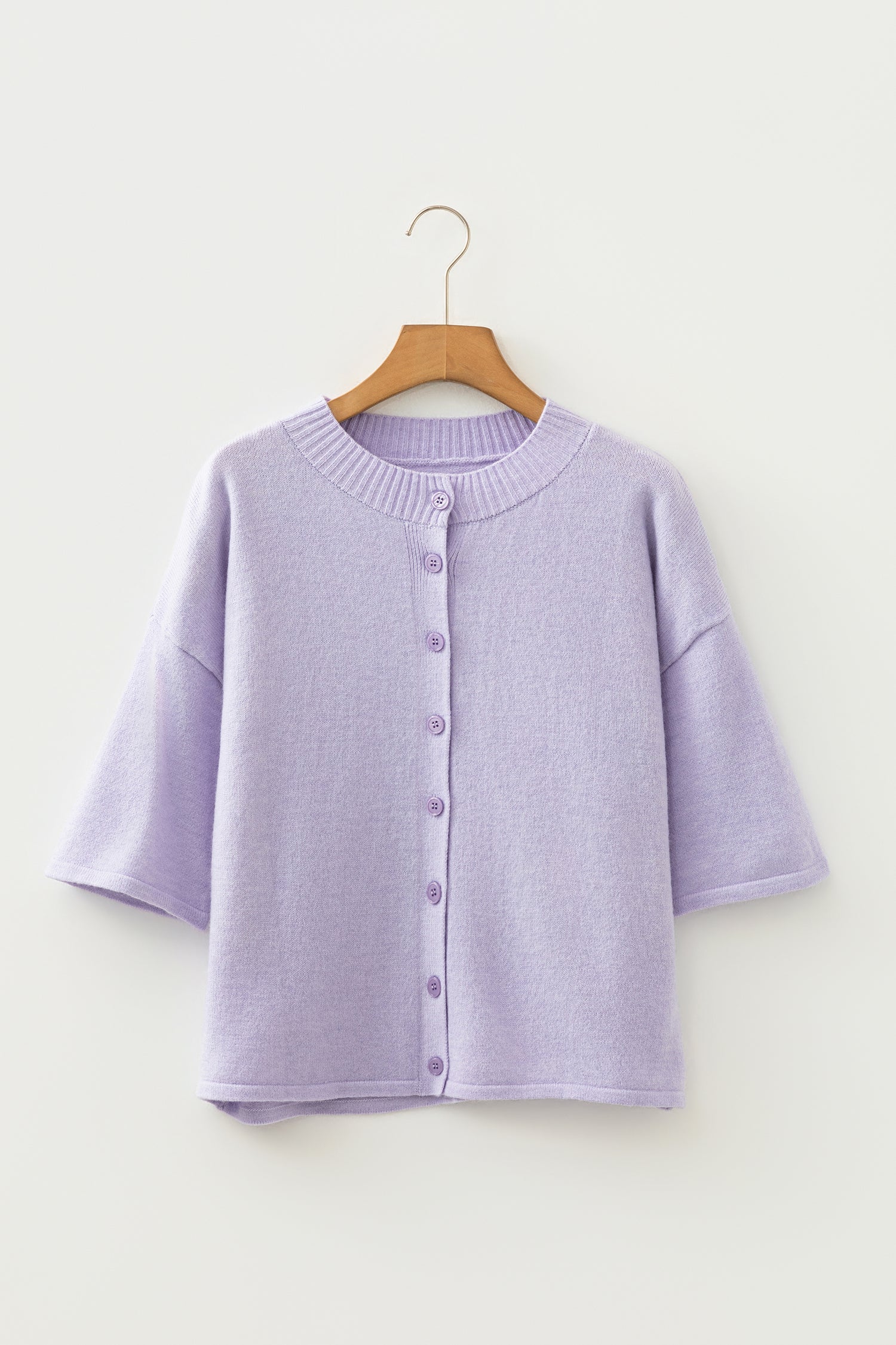 Lavender Button Down Cardigan
