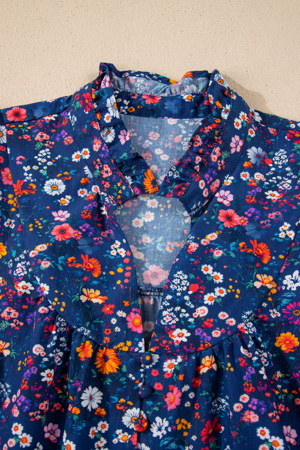 Blue Wild Daisy Floral Mini Dress