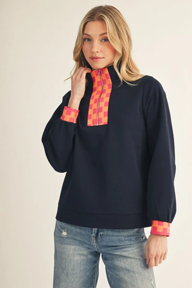 Checkmate Quarter Zip Top