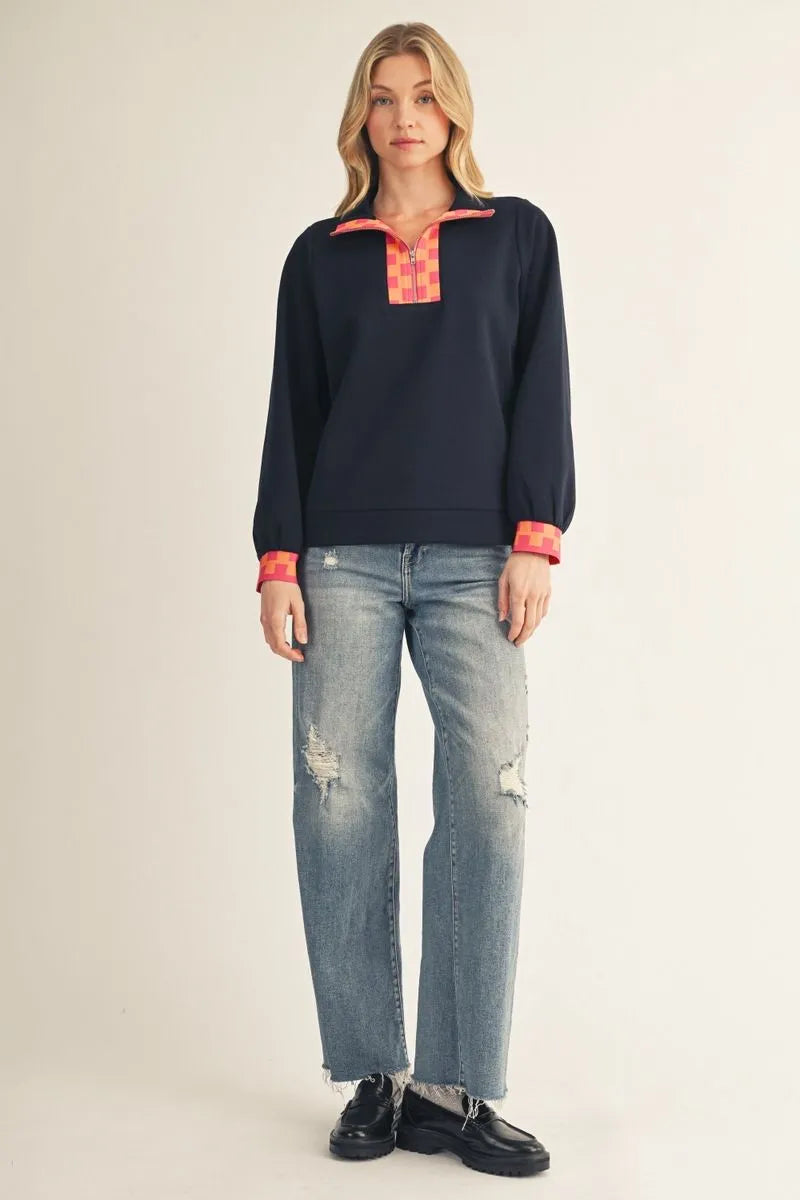 Checkmate Quarter Zip Top