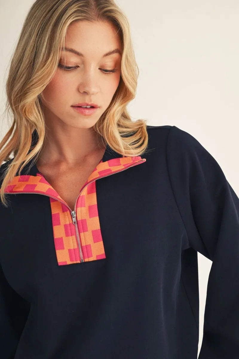 Checkmate Quarter Zip Top