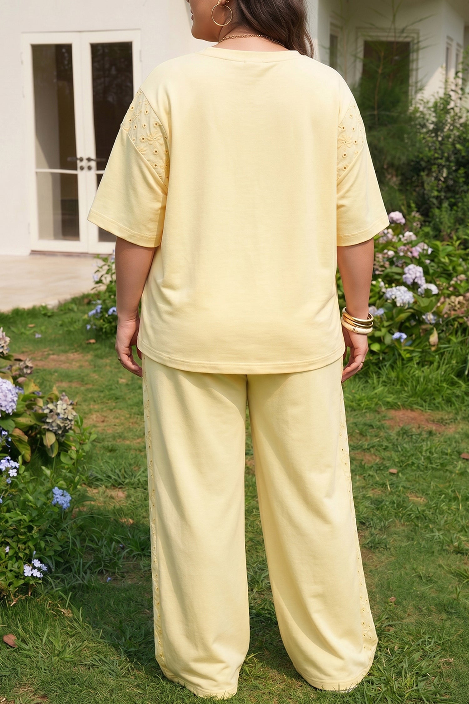Yellow Cream Eyelet Set *Plus*
