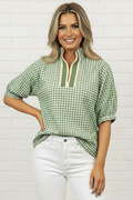 Changing Seasons Split Neck Blouse